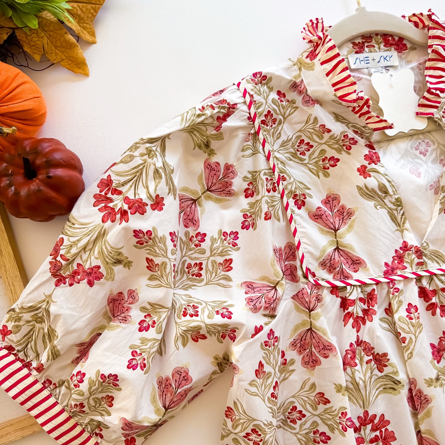 Fall Fest Favorite - Short Sleeve Printed Top