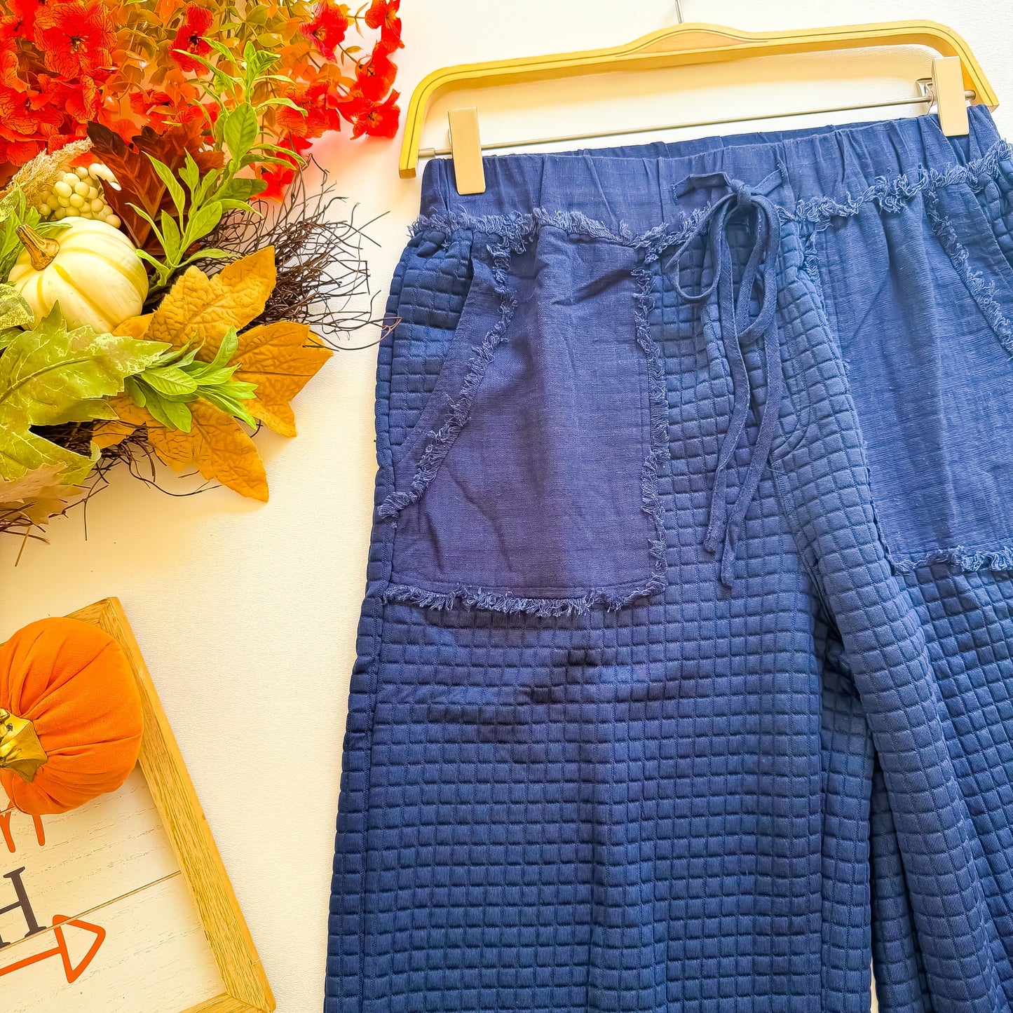 Midnight Harvest Quilted Pocket Pants