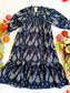 Midnight Orchard Smocked Dress