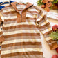 Cozy Cabin Stripe Half Zip Pullover