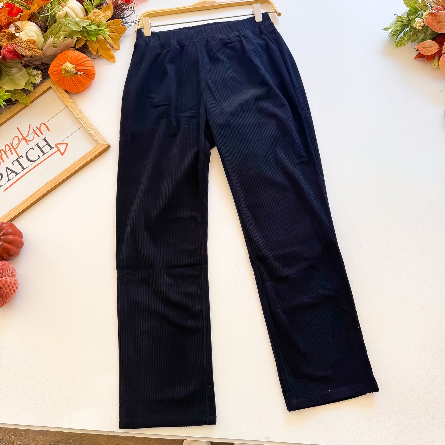 Black Coffee Stretch Corduroy Pants