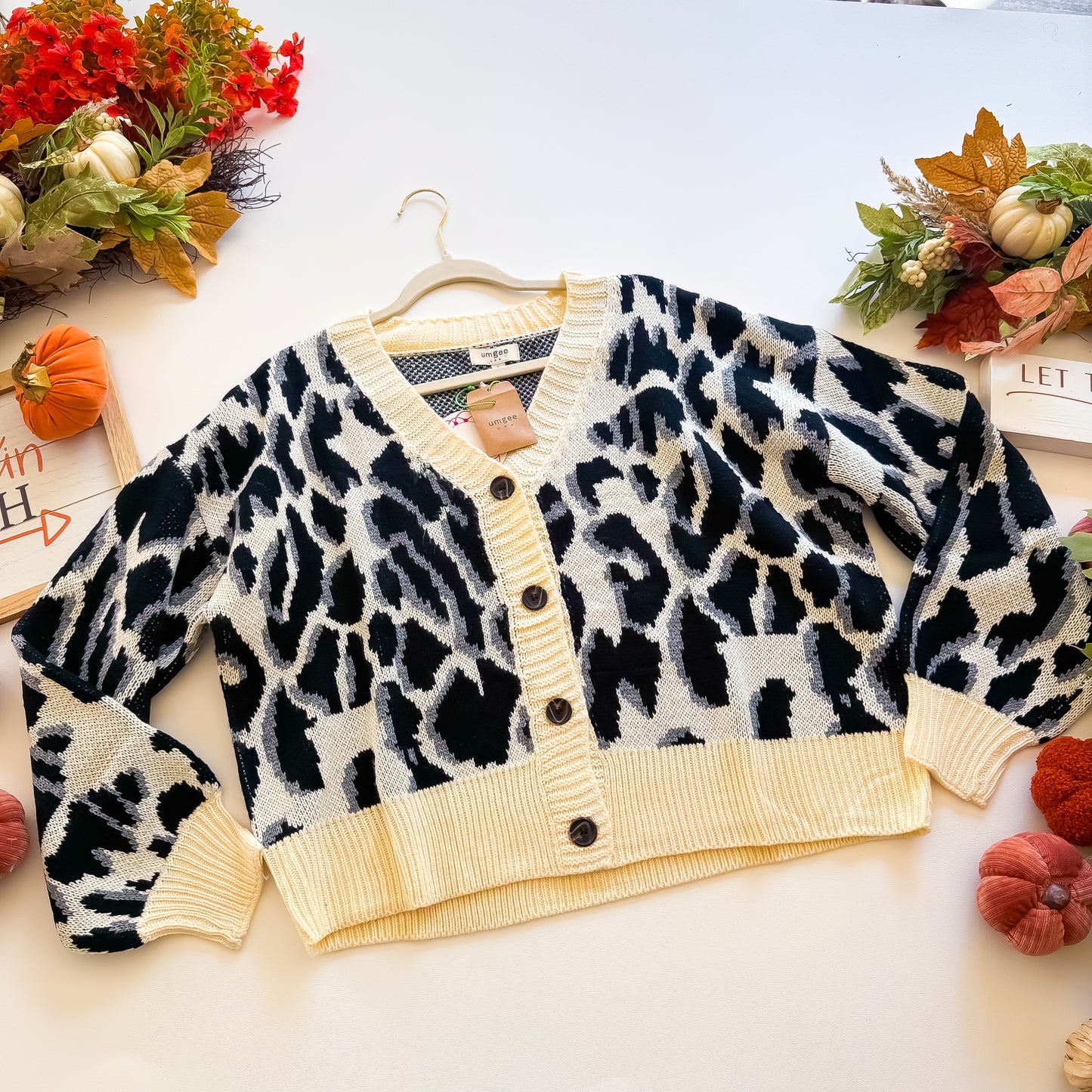 Wild Side Leopard Button Cardigan