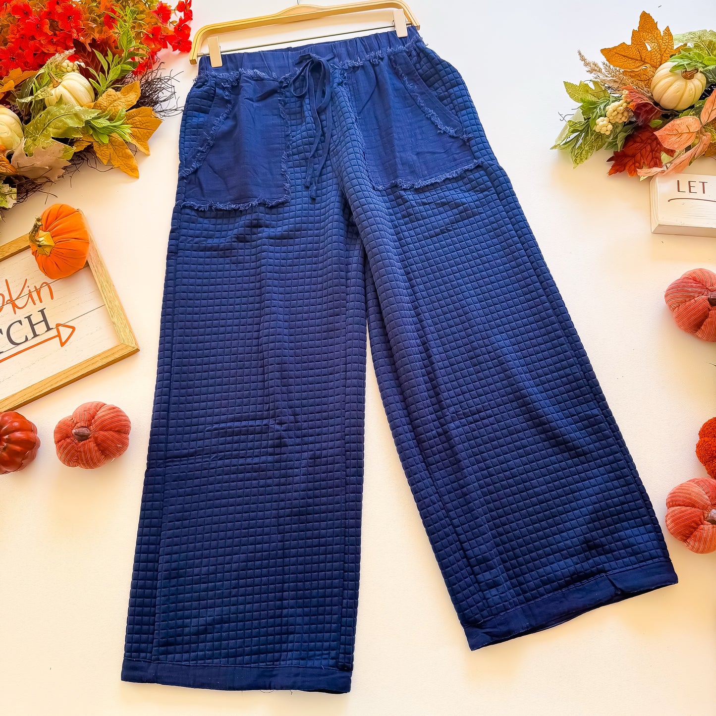Midnight Harvest Quilted Pocket Pants