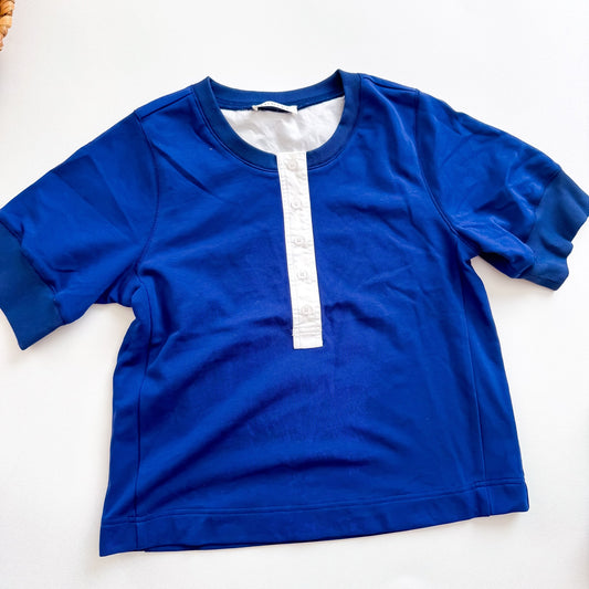 Blueberry Varsity Henley Tee