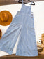 Blue Skies Stripe Wide Leg Overalls