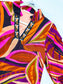 Autumn Palette Abstract Leaf Embroidered Trim Maxi Dress detail