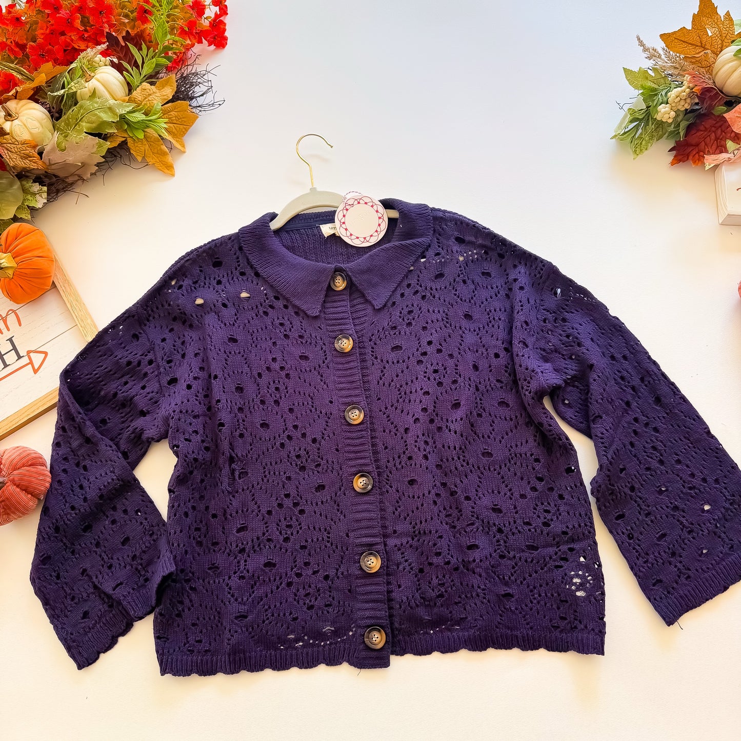 Midnight Hayride Pointelle Cardigan