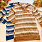 Cozy Cabin Stripe Half Zip Pullover