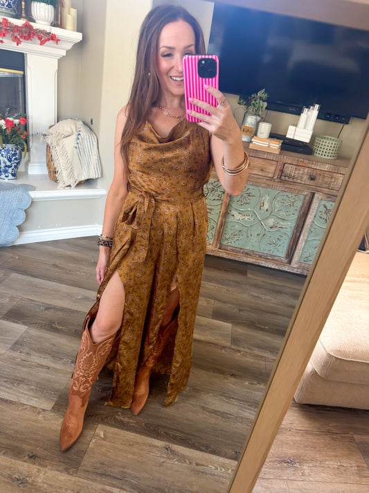 Wide Leg Floral Jumpsuit