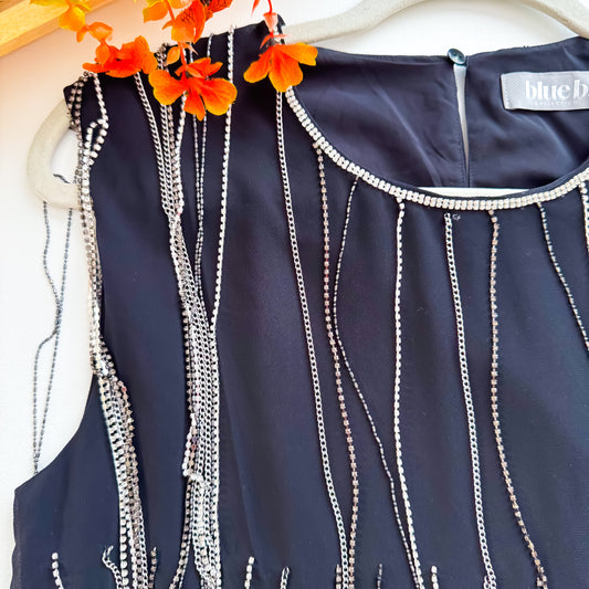 Midnight Fringe Dress
