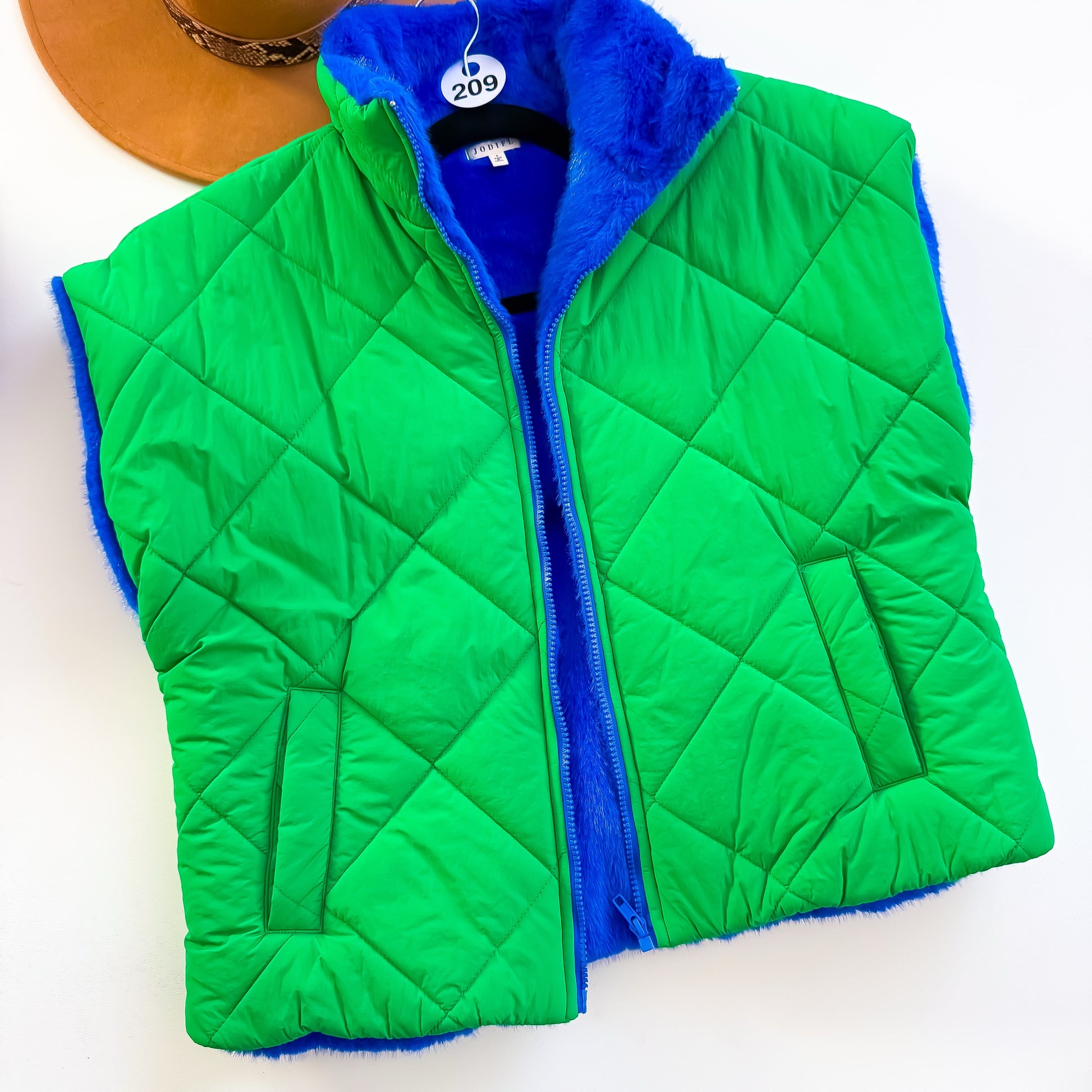 Lucky Clover Quilted Puffer Vest