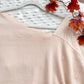 Apricot Cider Asymmetric Neck Knit Sweater