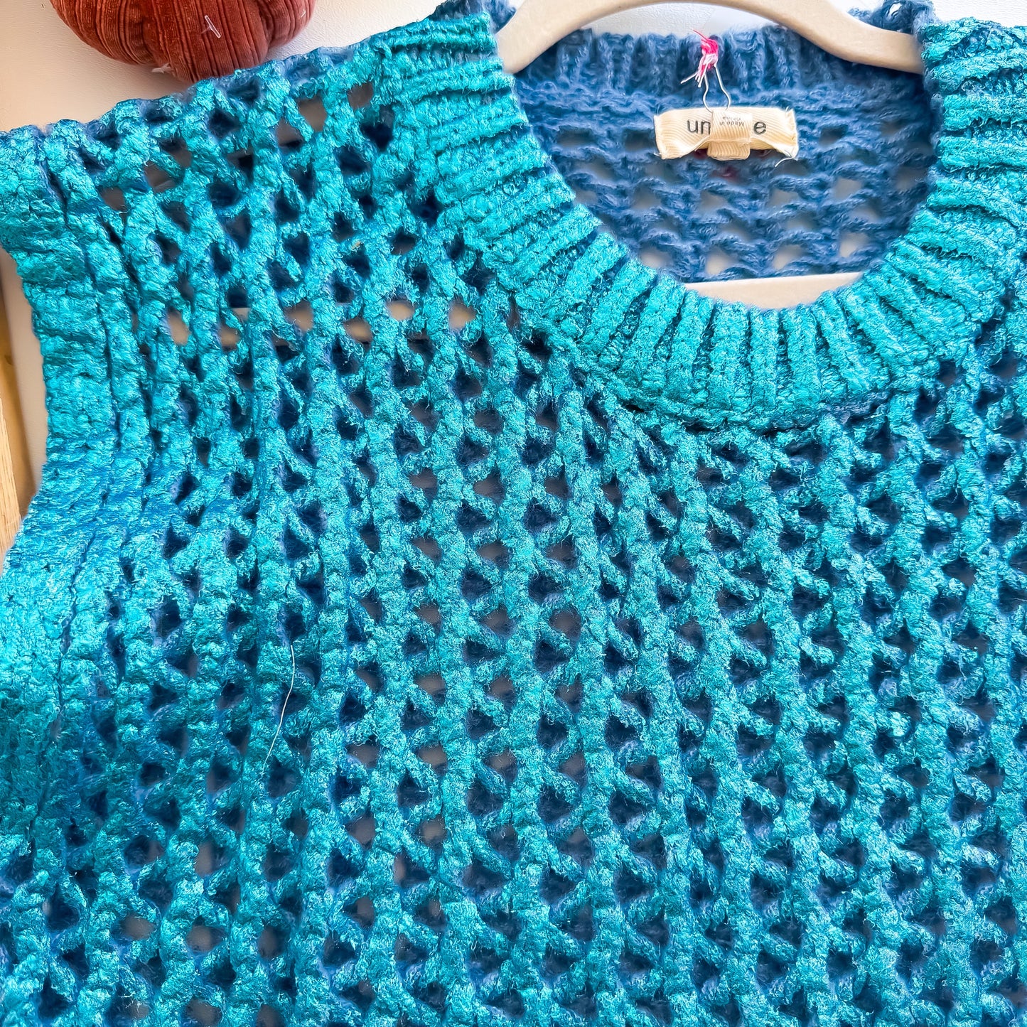 Shimmer Lake Metallic Crochet Sweater