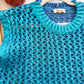 Shimmer Lake Metallic Crochet Sweater