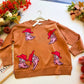 Fall Rodeo Darling - Pullover Cowboy Boots Print Sweater