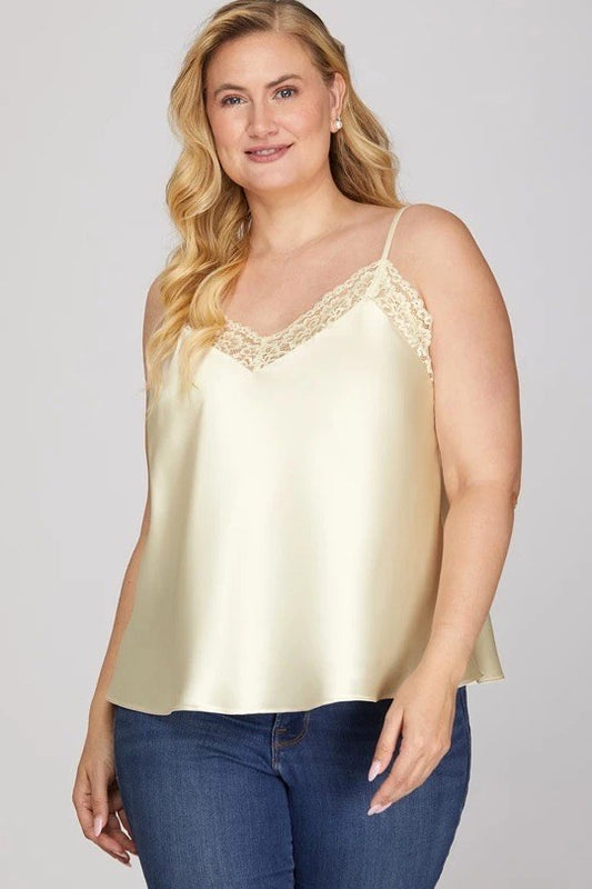 Lacey Latte Cami cream