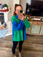 Harvest Hues Colorblock Shacket styled with leggings