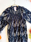 Midnight Orchard Smocked Dress smocked bodice detail