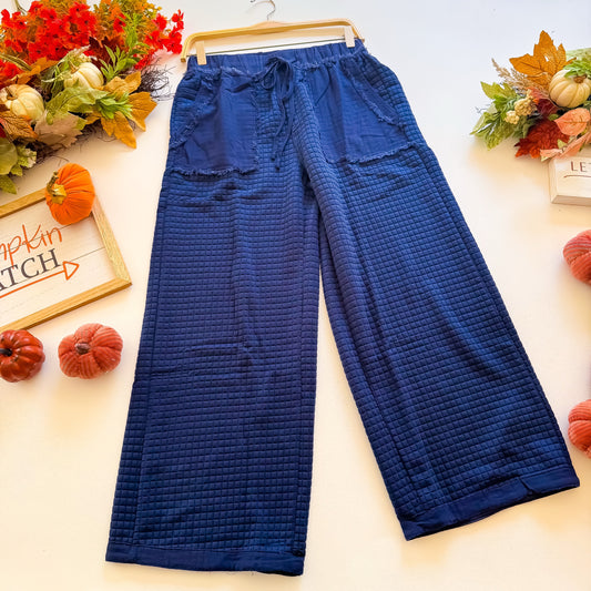Midnight Harvest Quilted Pocket Pants