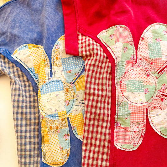 Patchwork Daisy Gingham Side Tee