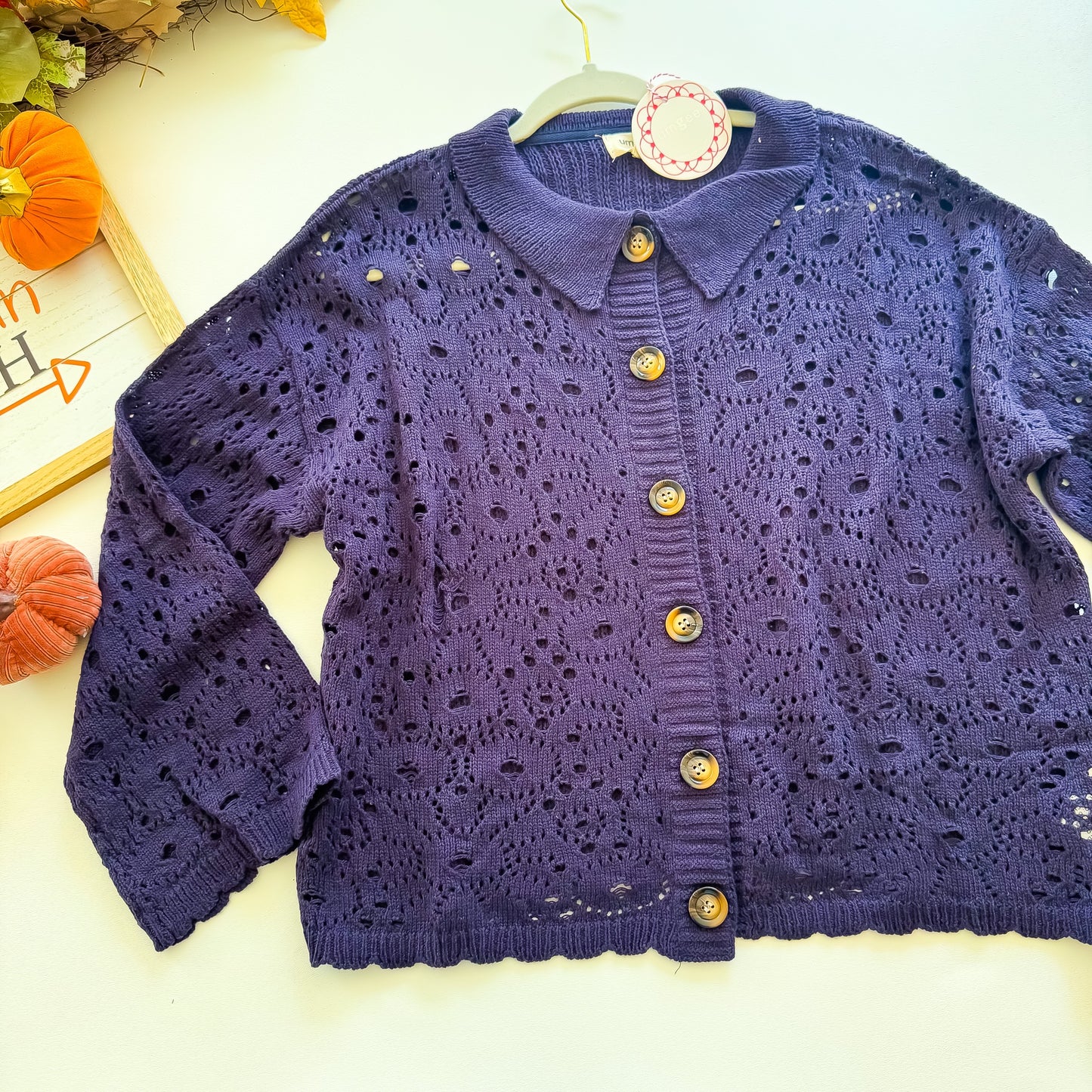 Midnight Hayride Pointelle Cardigan