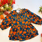 Harvest Bloom Ruffle Neck Blouse