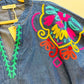 Fiesta Fall Embroidered Denim Tunic