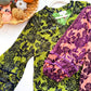 Umgee velvet burnout floral blouse sleeve detail