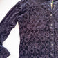 Umgee black velvet burnout shirt pocket detail