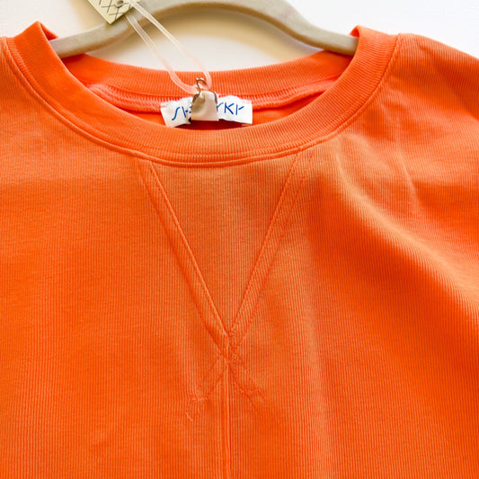 Pumpkin Spice Pearl - Long Sleeve Pearl Heavy Knit Top