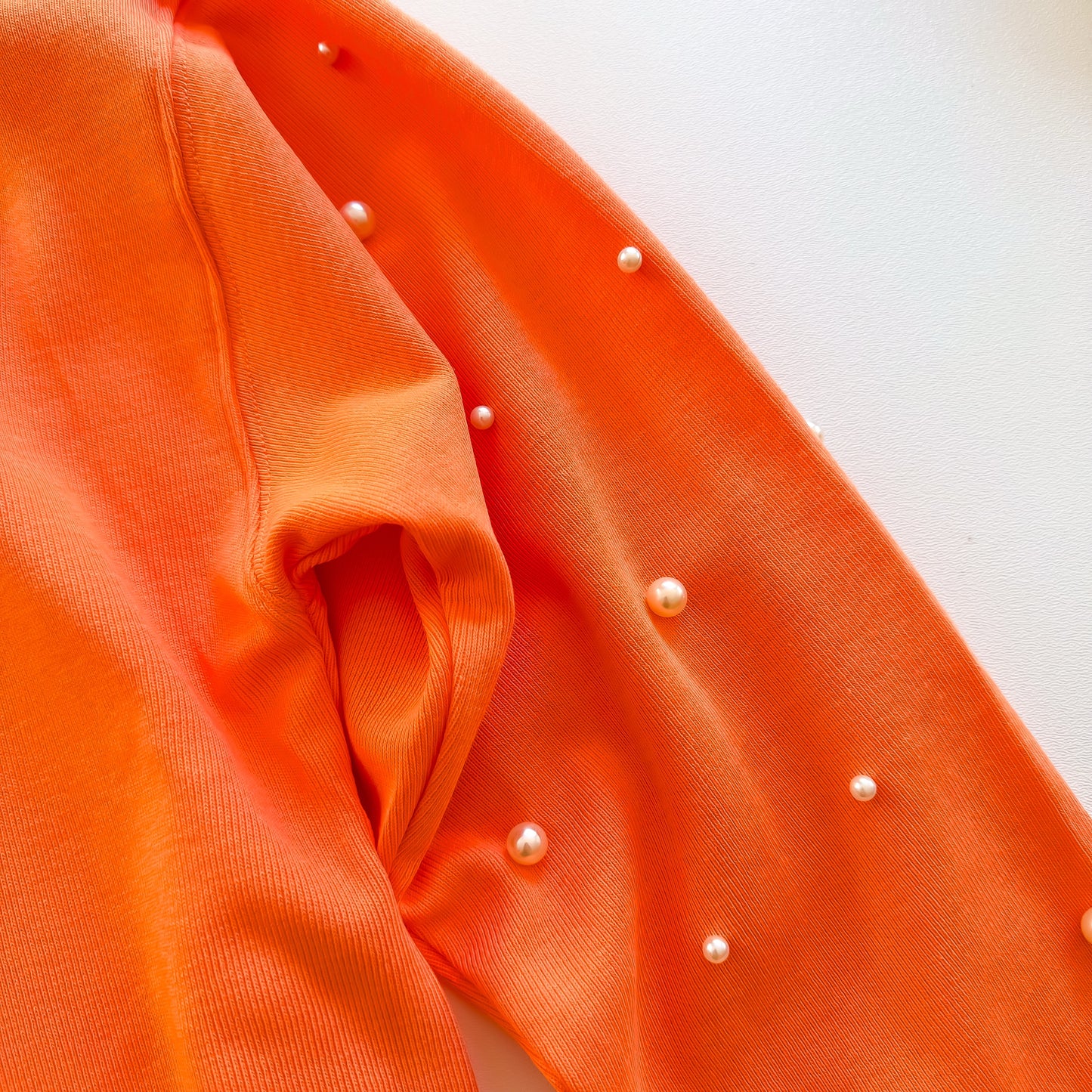 Pumpkin Spice Pearl - Long Sleeve Pearl Heavy Knit Top