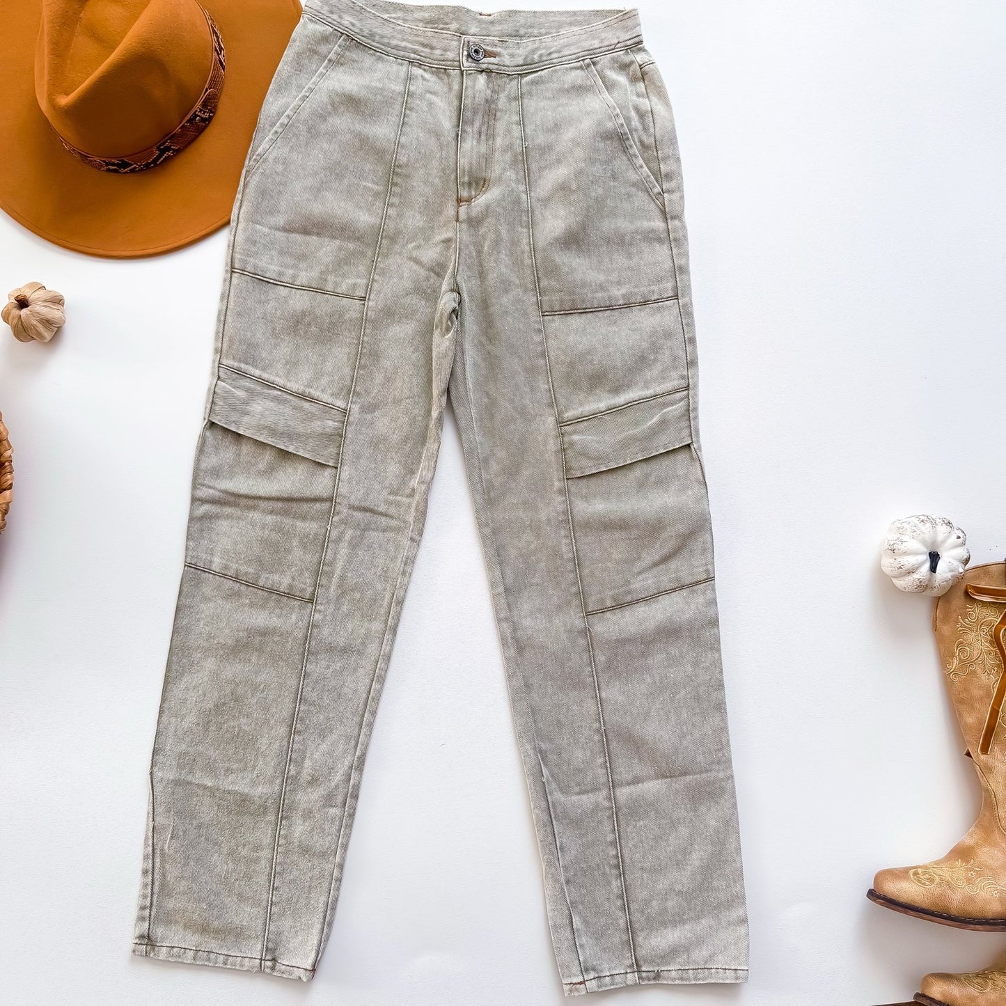 Umgee sage wash utility cargo pants