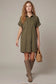 Suede Story Shirt Dress olive