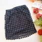 Sugar Plum Sparkle - Lurex Mixed Crochet Lace Skirt With Elastic Waist