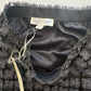 Sugar Plum Sparkle - Lurex Mixed Crochet Lace Skirt With Elastic Waist
