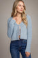 Cozy Cabin Cuddle misty blue cardigan