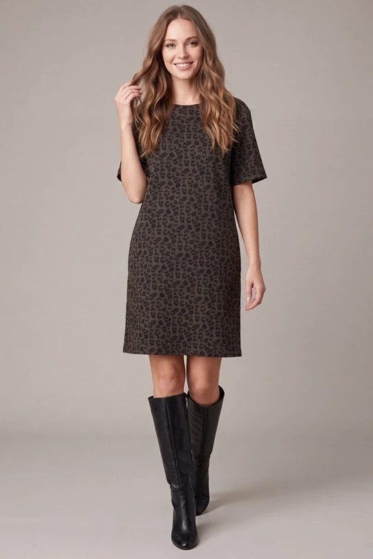 Wild About Fall animal knit dress