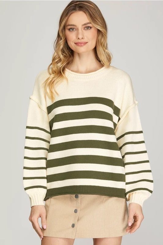 Corn Maze Cutie striped sweater